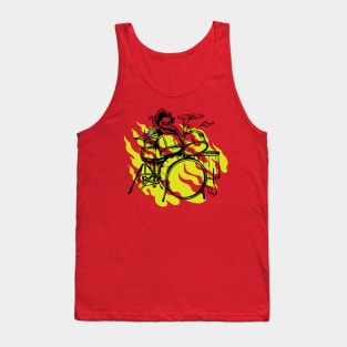 Skull Drummer Tank Top